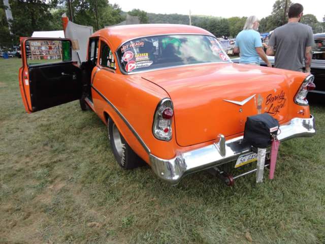 1956 Orange Chevrolet BelAir/150/210 Sedan