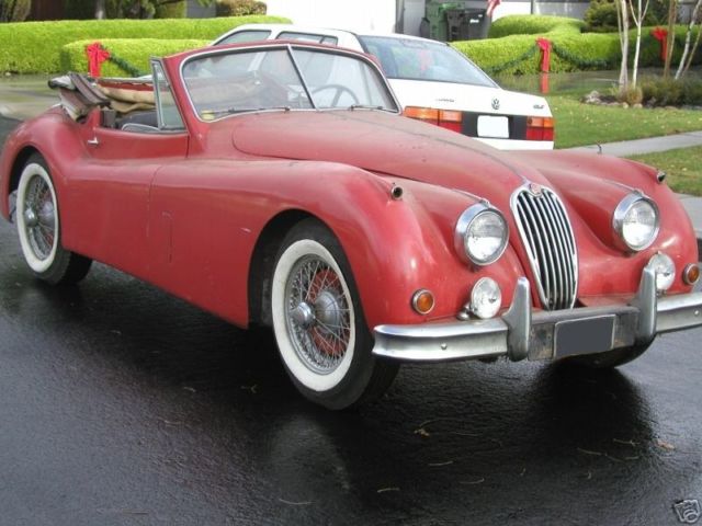 1957 Red Jaguar XK Convertible