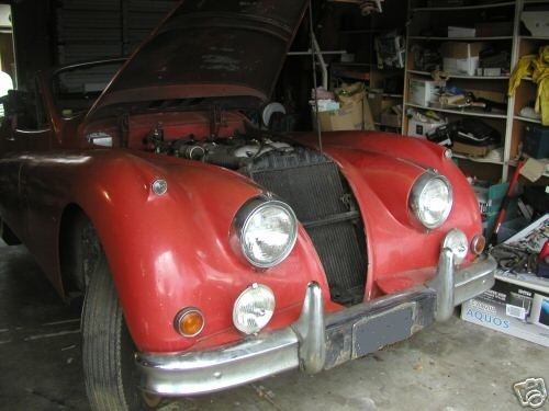 1957 Red Jaguar XK Convertible