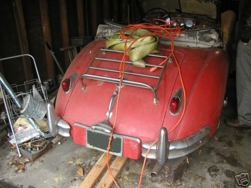 1957 Red Jaguar XK Convertible