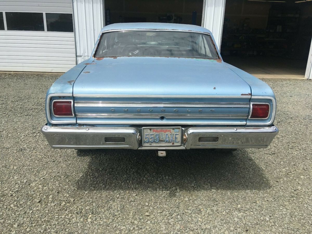 1965 Blue Chevrolet Chevelle Coupe