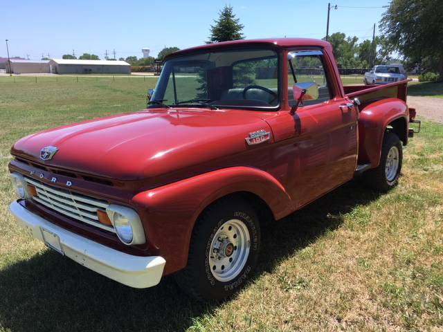 1963 Red Ford F-100