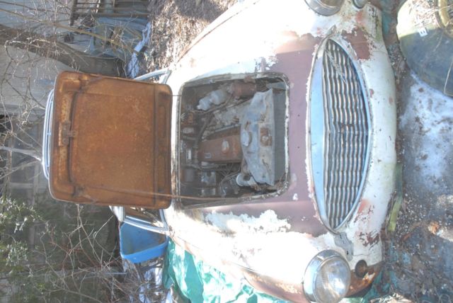 1960 White Austin Healey 3000 Convertible