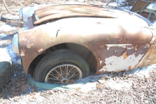 1960 White Austin Healey 3000 Convertible