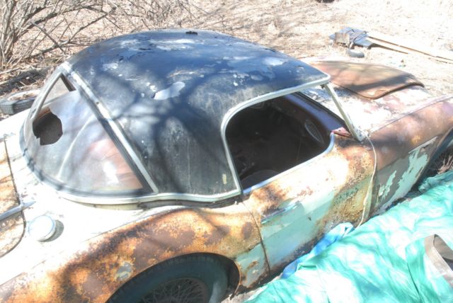1960 White Austin Healey 3000 Convertible
