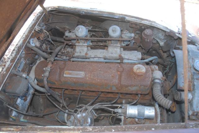 1960 White Austin Healey 3000 Convertible