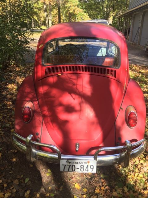 1966 Red Volkswagen Beetle - Classic Coupe