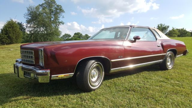 1976 Burgundy Chevrolet Monte Carlo Sedan