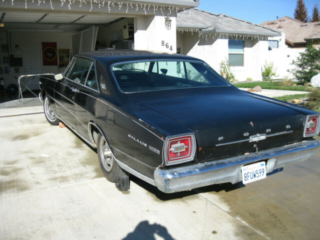 1966 Black Ford Galaxie hardtop