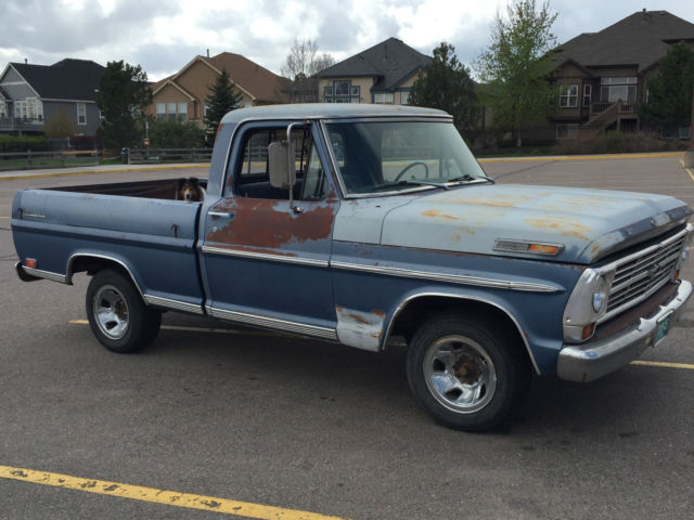 1968 Blue Ford F-100 Pickup Truck