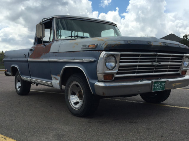 1968 Blue Ford F-100 Pickup Truck
