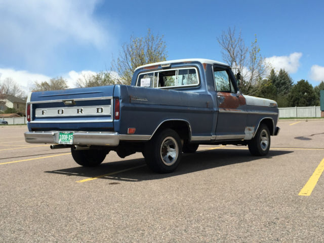 1968 Blue Ford F-100 Pickup Truck