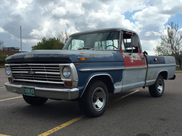 1968 Blue Ford F-100 Pickup Truck