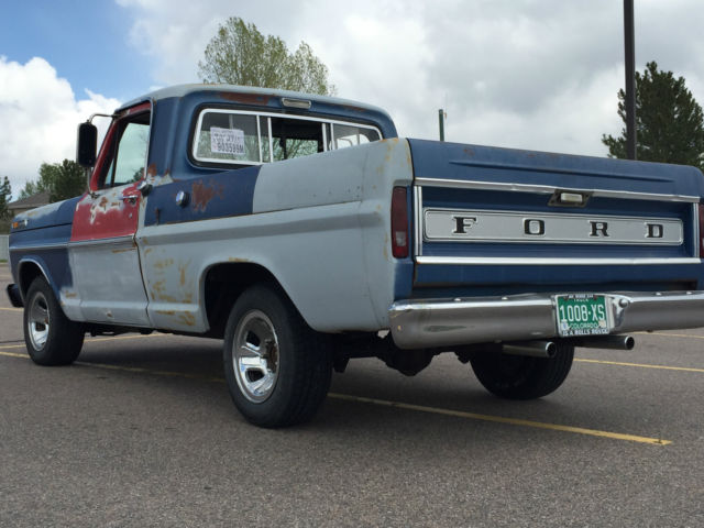 1968 Blue Ford F-100 Pickup Truck