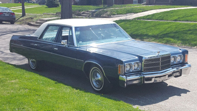 1977 Blue Chrysler Newport Sedan