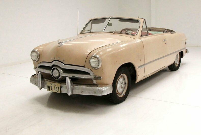 1949 Tan Ford Custom Convertible