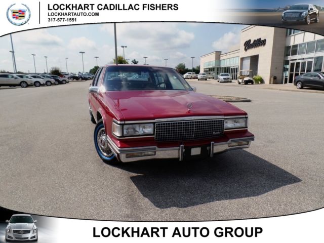 19880000 Red Cadillac DeVille Sedan