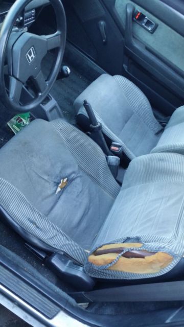 1987 Gray Honda CRX Coupe