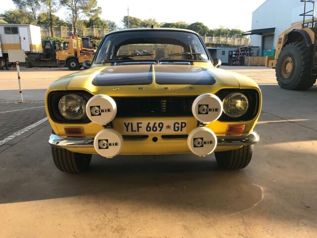 1972 Yellow Ford Escort Coupe