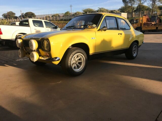 1972 Yellow Ford Escort Coupe