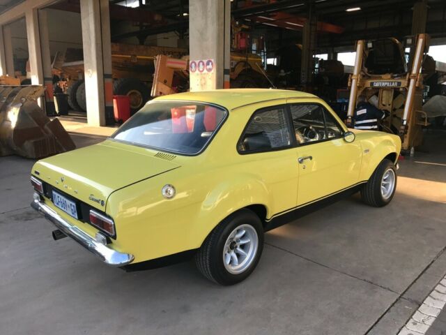 1972 Yellow Ford Escort Coupe