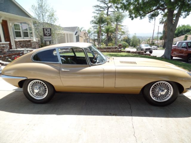 1963 Gold Jaguar E-Type Coupe