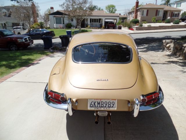 1963 Gold Jaguar E-Type Coupe