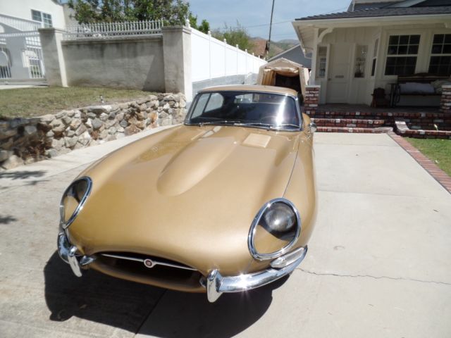 1963 Gold Jaguar E-Type Coupe