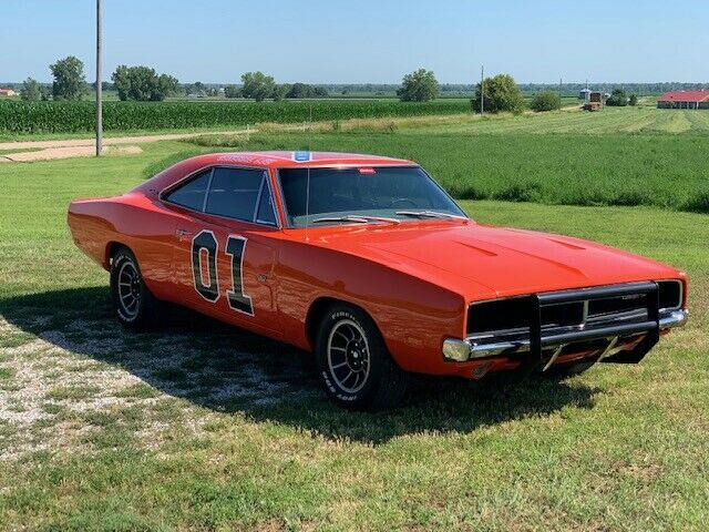 1969 Orange Dodge Charger Hardtop
