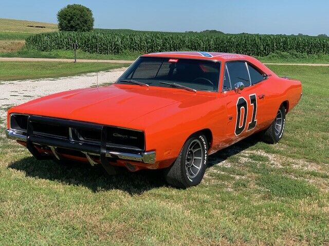 1969 Orange Dodge Charger Hardtop
