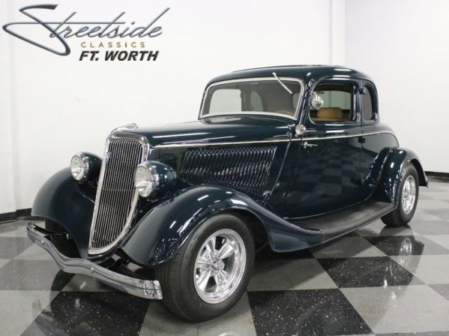 1934 Green Ford 5 Window Coupe Coupe