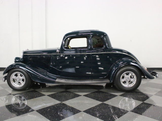 1934 Green Ford 5 Window Coupe Coupe