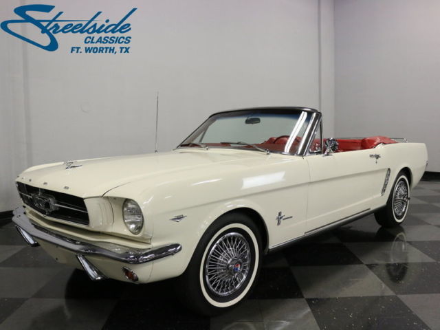 1965 White Ford Mustang Convertible
