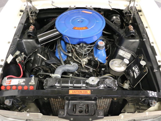 1965 White Ford Mustang Convertible