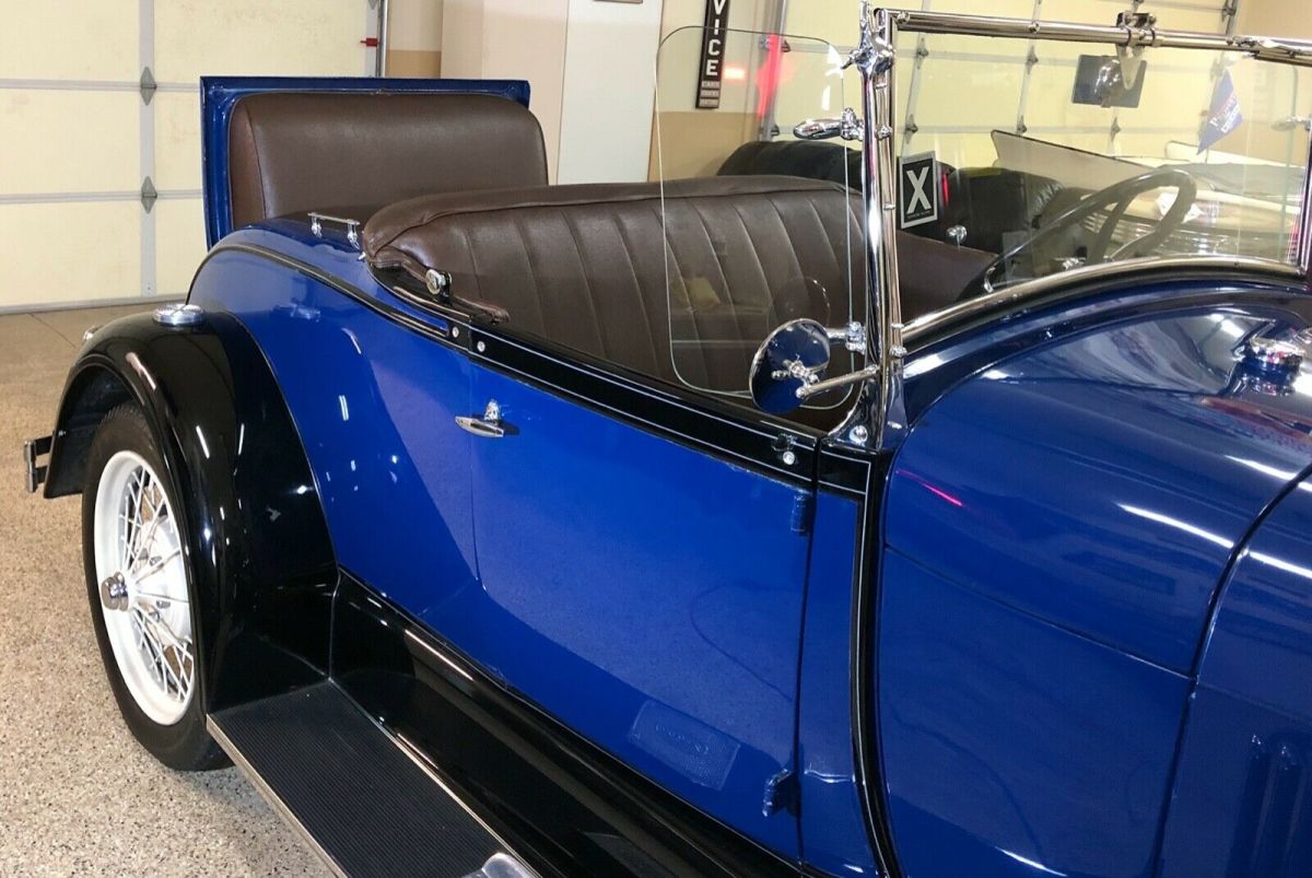 1929 Blue Ford Model A Convertible