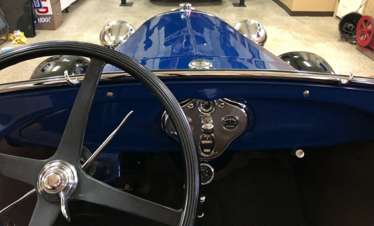 1929 Blue Ford Model A Convertible