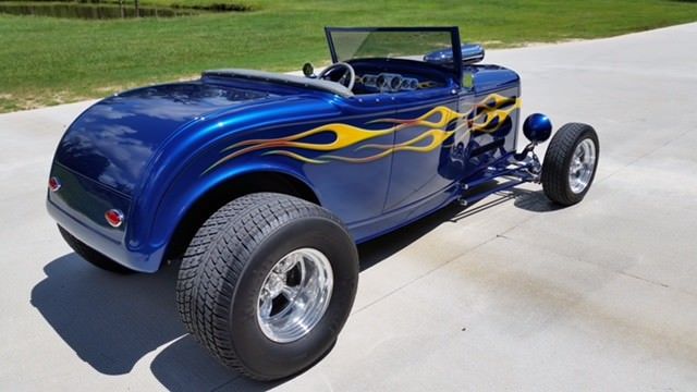 1932 BLUE WITH FLAMES Ford Other ROADSTER