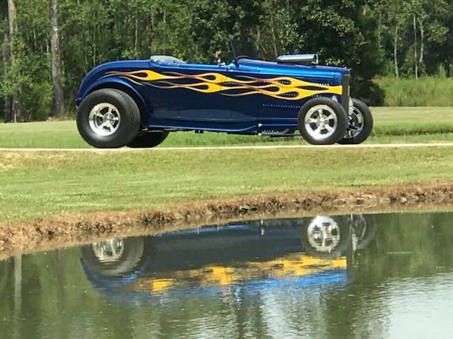 1932 BLUE WITH FLAMES Ford Other ROADSTER