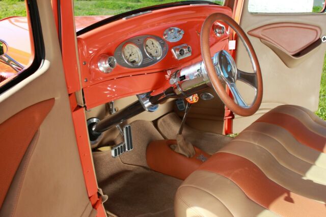 1932 Orange Ford Victoria Coupe