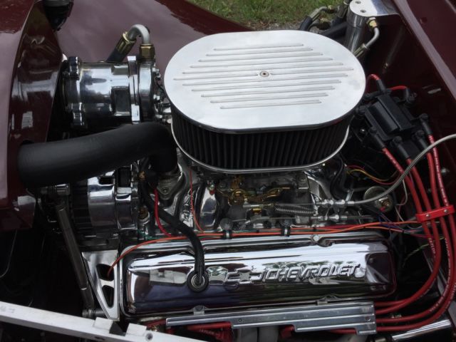 1934 Burgundy Ford 3 window coupe Coupe