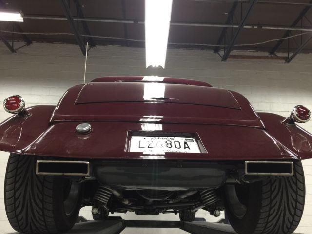 1934 Burgundy Ford 3 window coupe Coupe