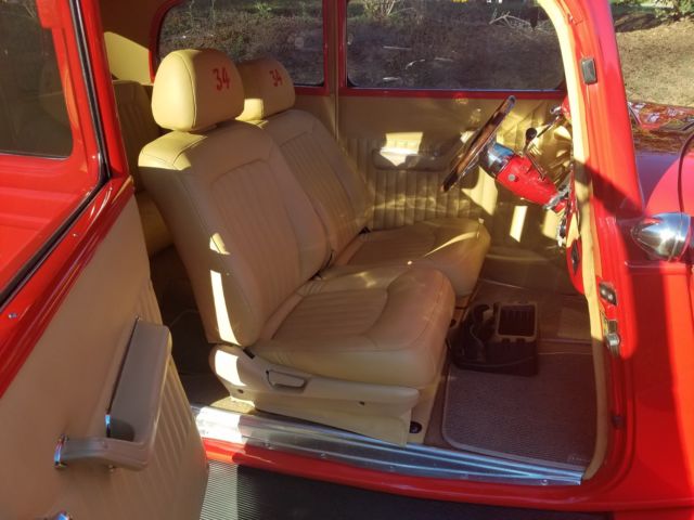 1934 Viper Red Ford Two Door Sedan Sedan