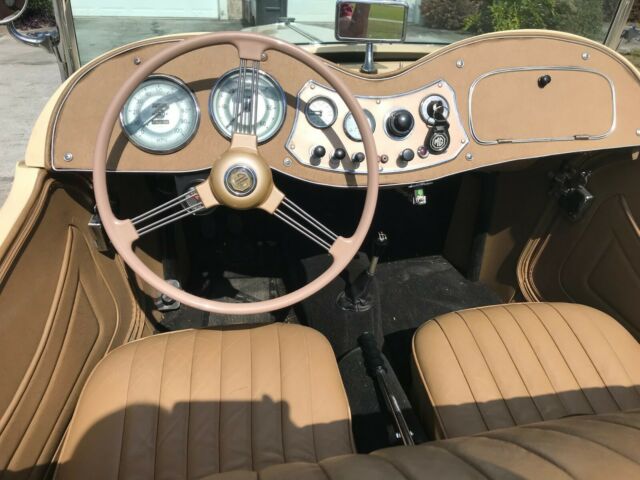 1952 Cream MG T-Series Convertible