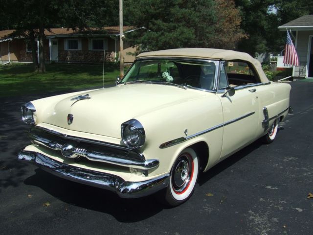 1953 Tan Ford Crestline Convertible