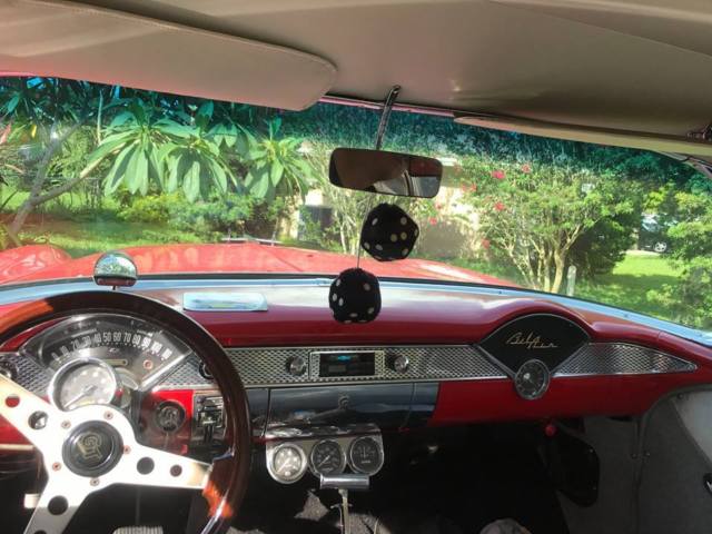 1955 Red/ white Chevrolet Bel Air/150/210 Coupe