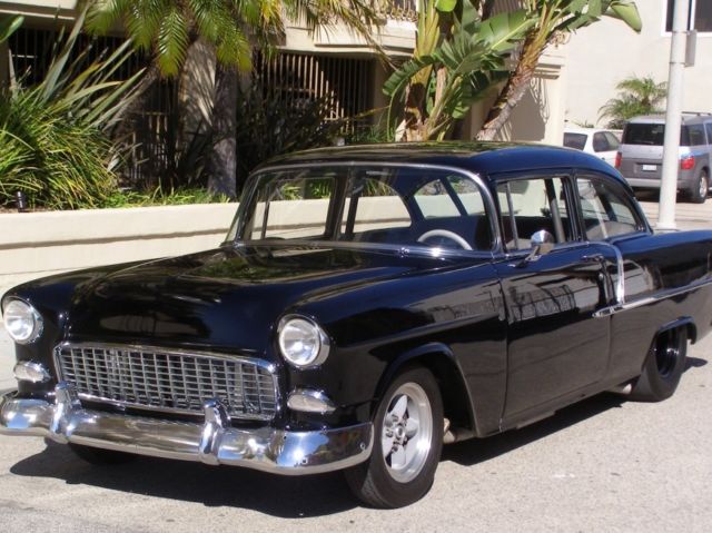 1955 Black Chevrolet Bel Air/150/210 Coupe