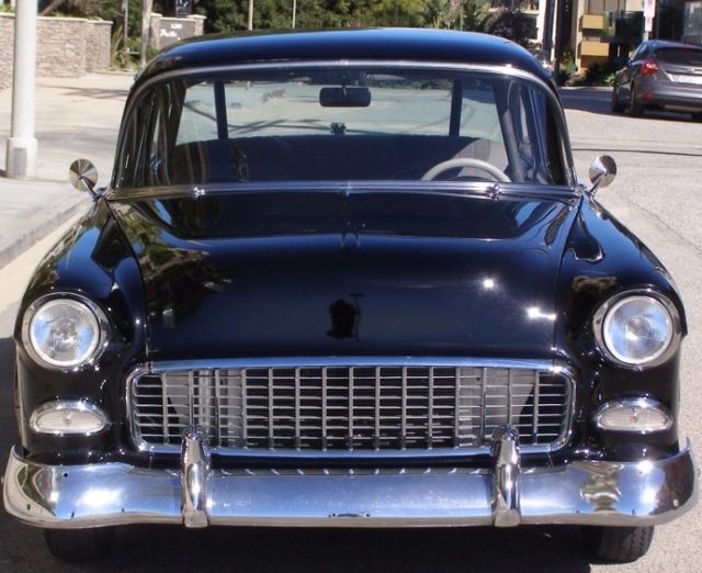 1955 Black Chevrolet Bel Air/150/210 Coupe