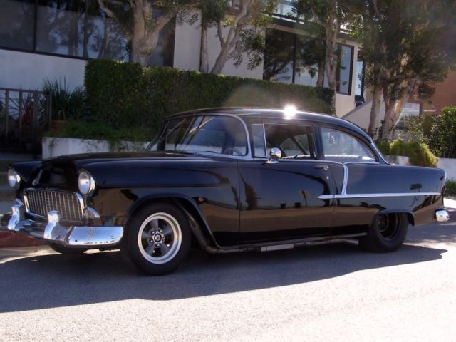 1955 Black Chevrolet Bel Air/150/210 Coupe