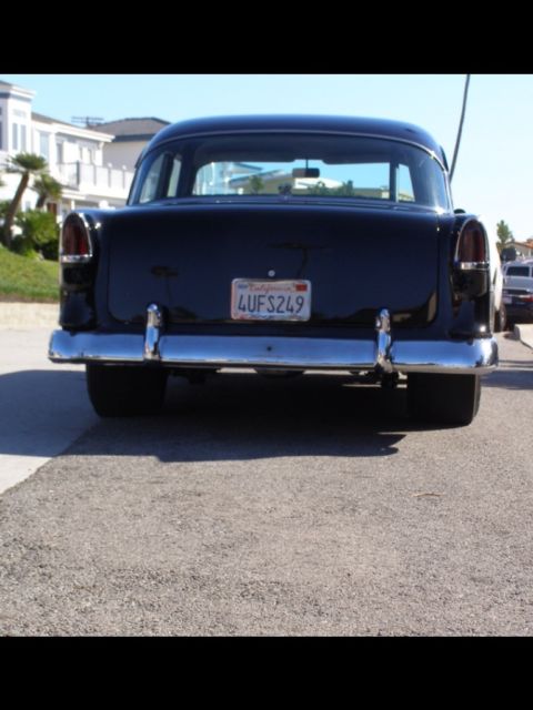 1955 Black Chevrolet Bel Air/150/210 Coupe