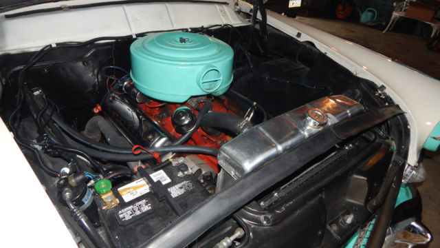 1955 Teal/white Ford Crown Victoria Coupe